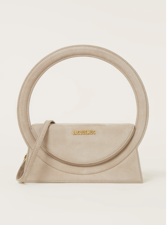 Jacquemus - Sac à main Le Sac Rond en daim - 690€