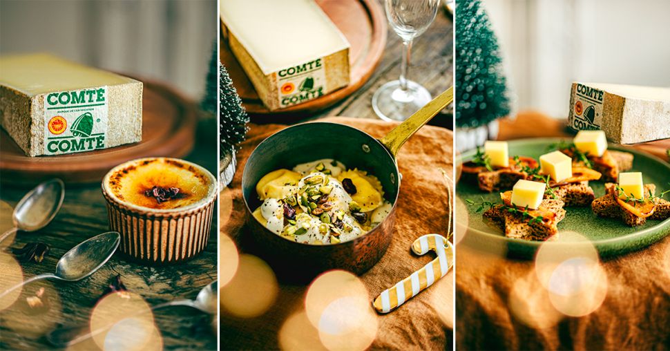 3 recettes originales à base de Comté pour votre réveillon de Noël