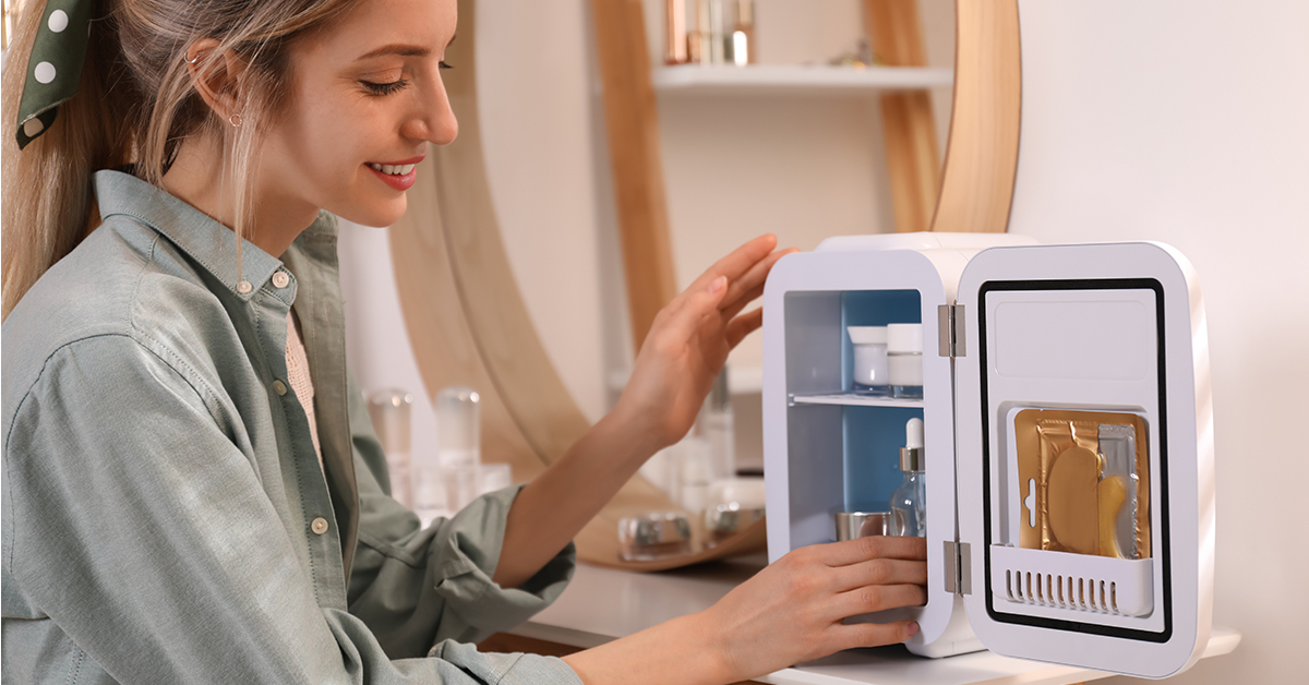 6L Petit Réfrigération Mini Frigo Réfrigérateur Cosmétique Soin De La Peau  Mini Réfrigérateur Adapté Pour Domicile Voiture Extérieur, Mode en ligne