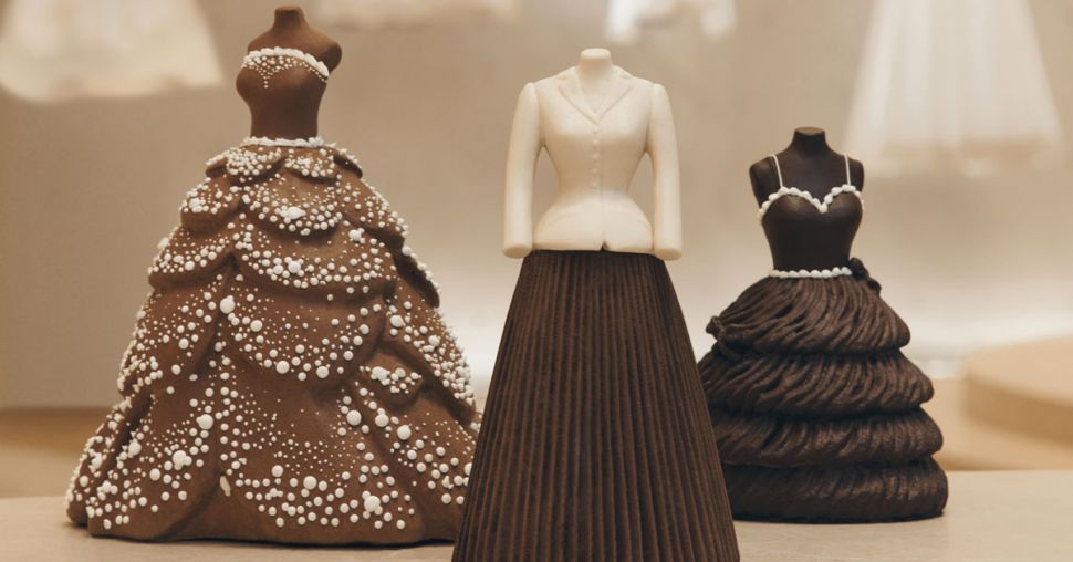 Dior signe des créations en chocolat haute couture