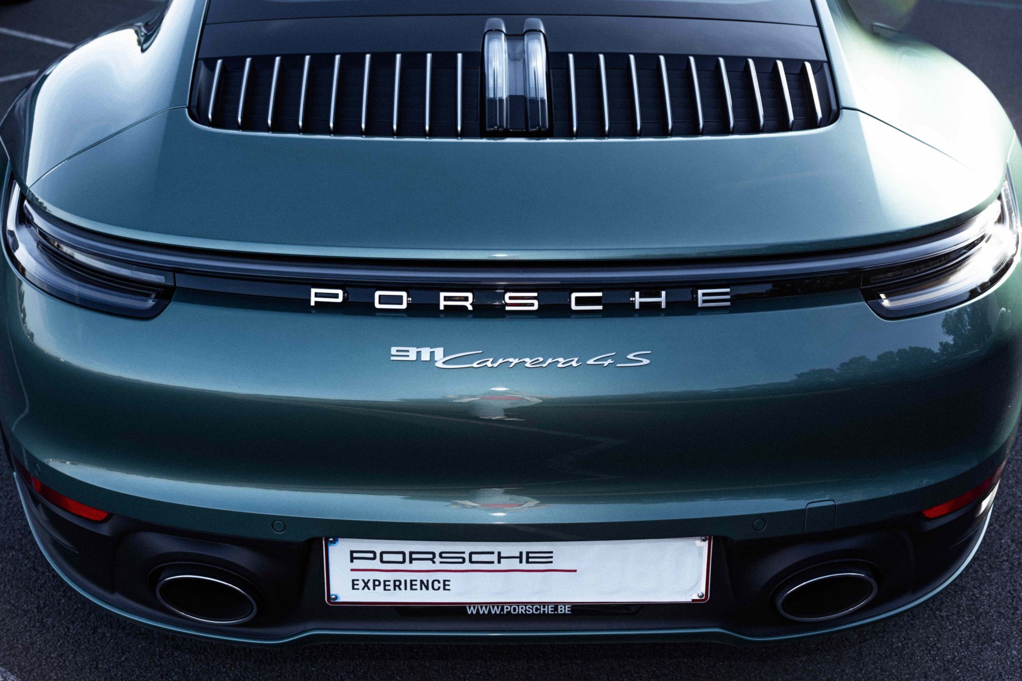 Le derrière d'une Porsche