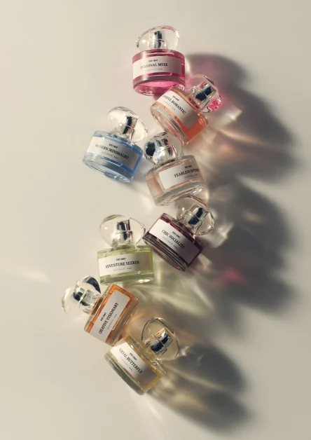 La collection de 8 parfums H&M.