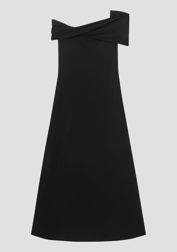 Robe longue asymétrique