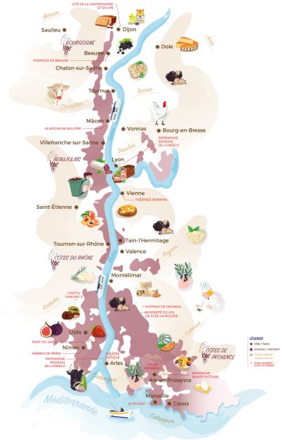 Vallée de la gastronomie carte