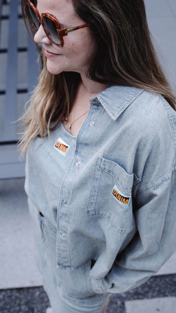 Chemise et haut en denim American Vintage