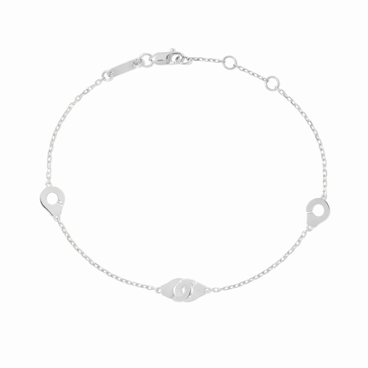 Bracelet Menottes dinh van R5 en or blanc