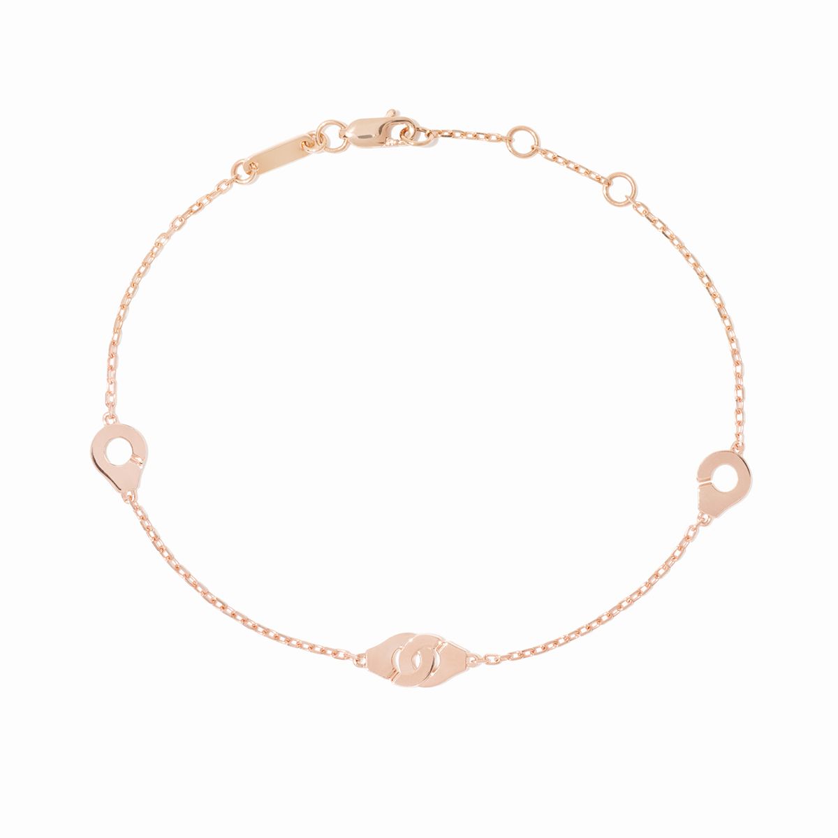 Bracelet Menottes dinh van R5 en or rose