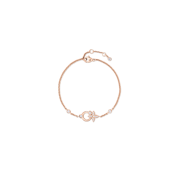 Bracelet Idylle Blossom en or rose et diamants