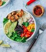 Burrito bowl au poulet épicé