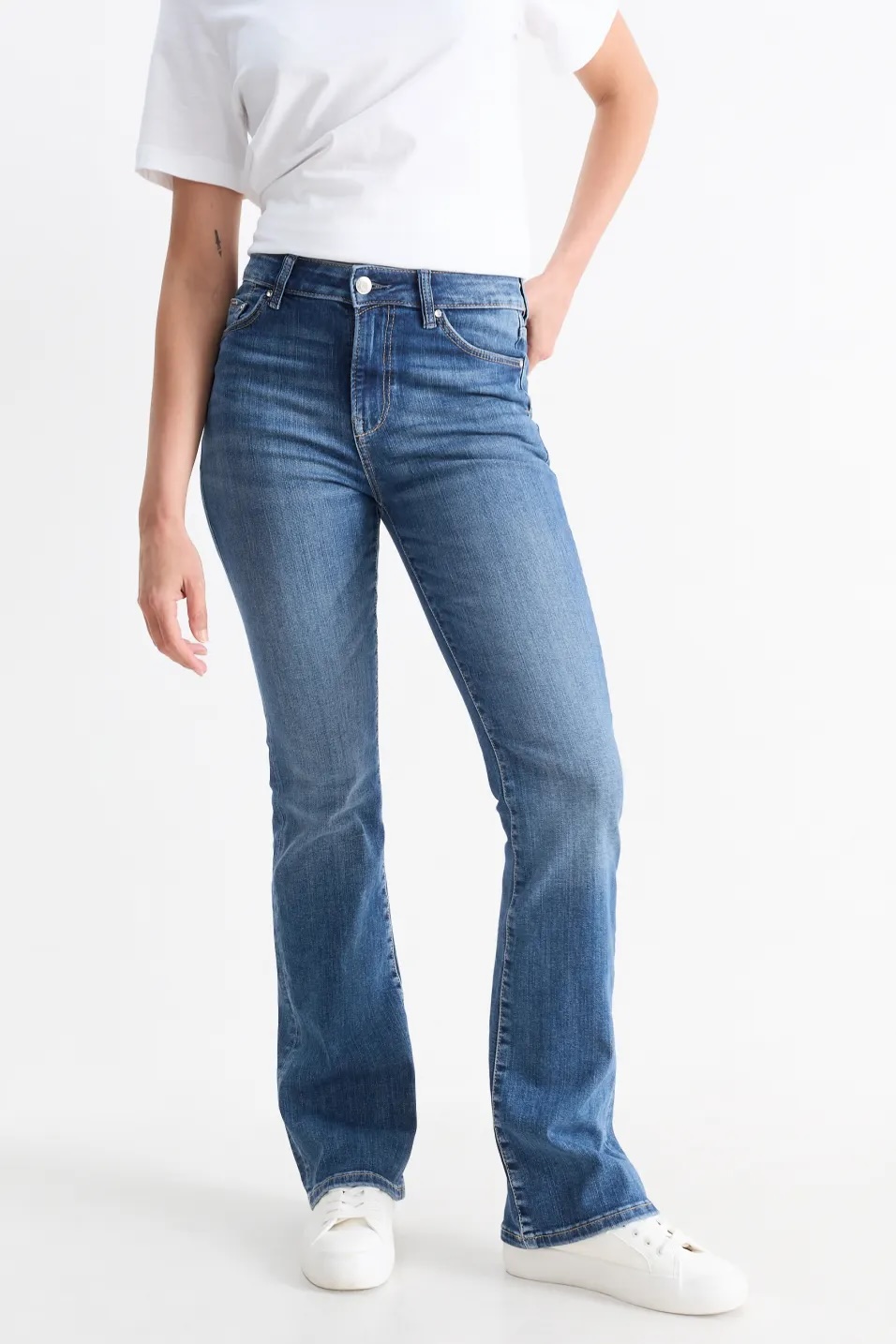 Jean bootcut mid waist