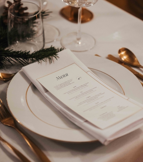 Le menu de fête du restaurant Merry pour le ELLE Xmas Dinner