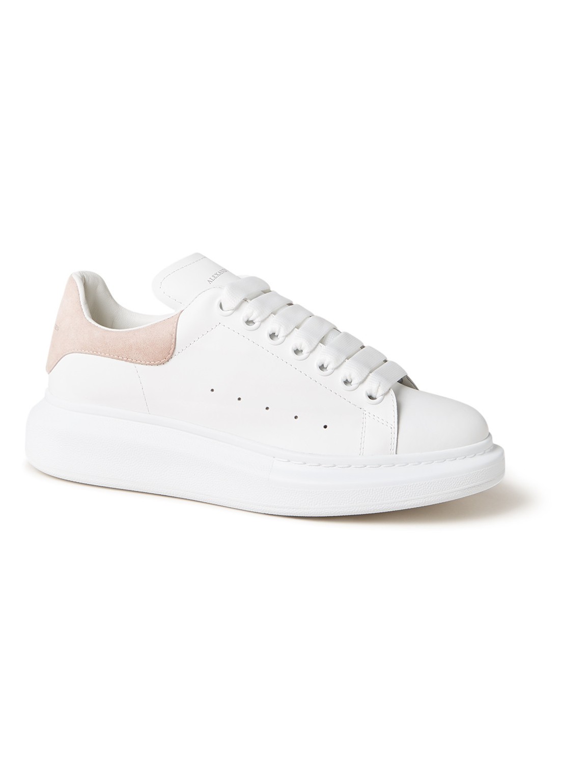 Oversized sneaker van kalfsleer, Alexander McQueen De Bijenkorf