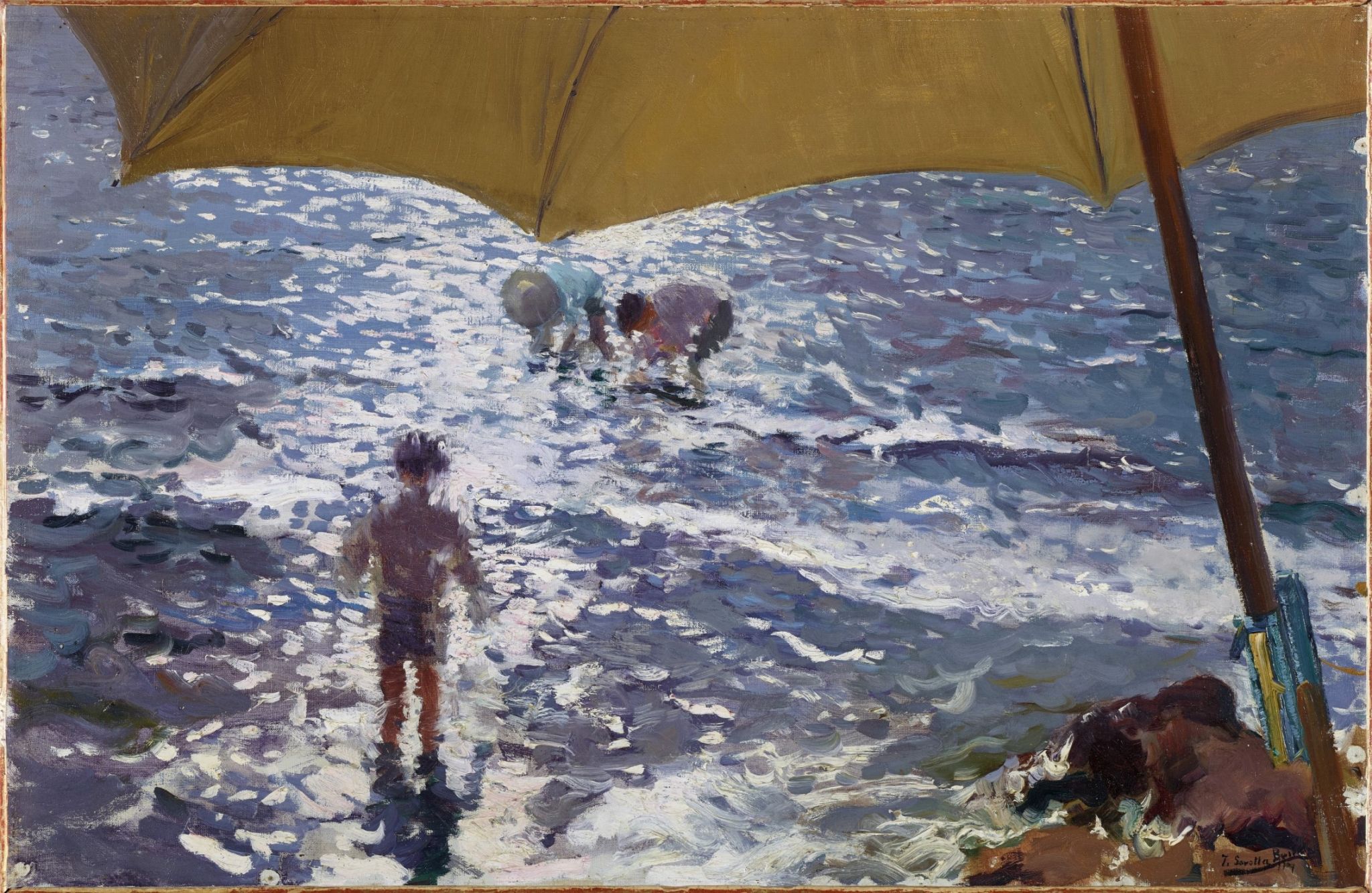 Joaquín Sorolla y Bastida, Noon on the Beach of Valencia, 1904, oil on canvas, 64 x 97cm - ©Madrid, Arango Collection