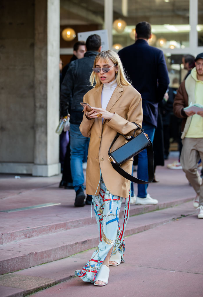 men fashion week streetstyle Parijs