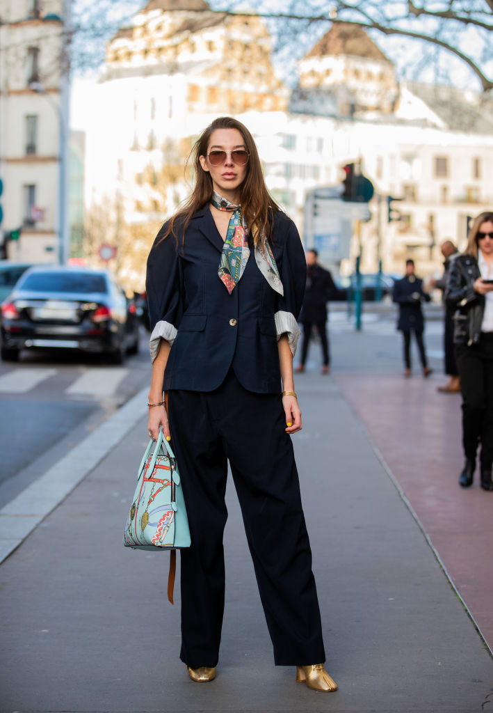 men fashion week streetstyle Parijs