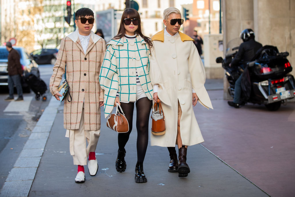 men fashion week streetstyle Parijs