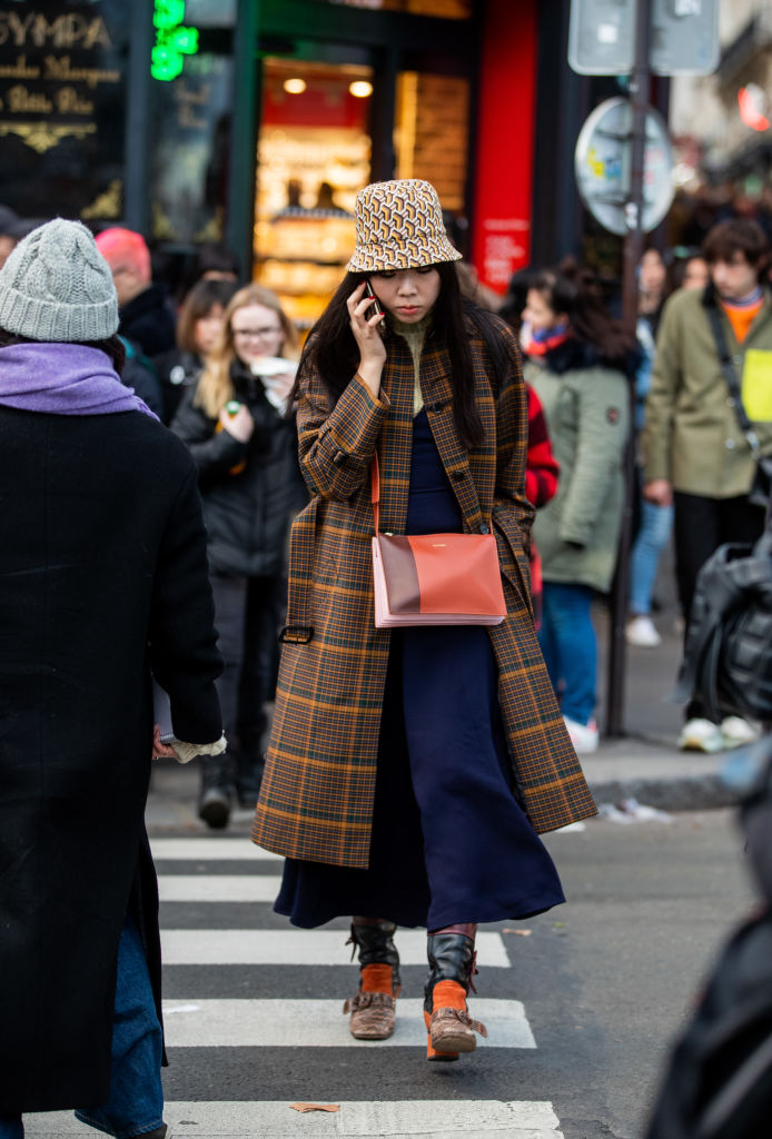 men fashion week streetstyle Parijs