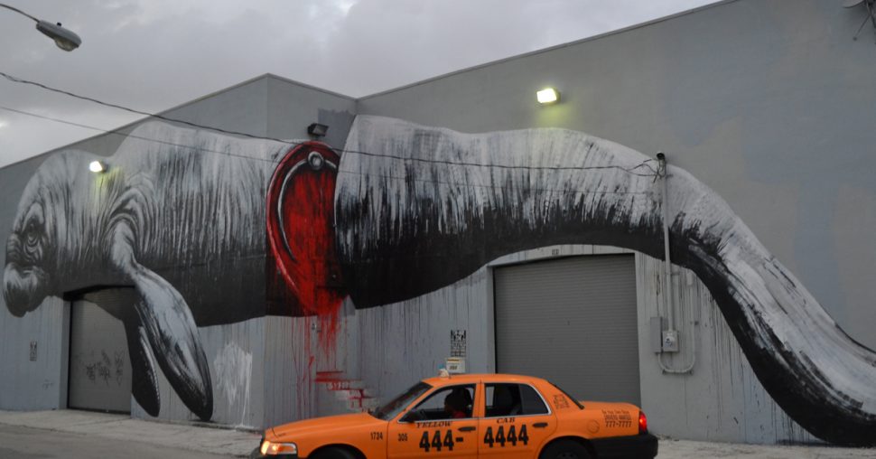 Street art op de festivalweide van Rock Werchter