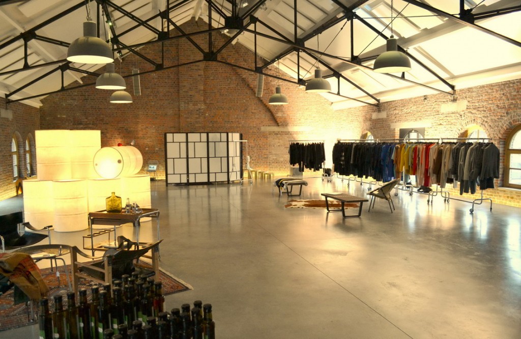 De showroom in Genk.