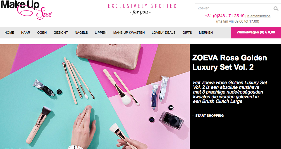 The Make Up Spot opent Belgische webshop