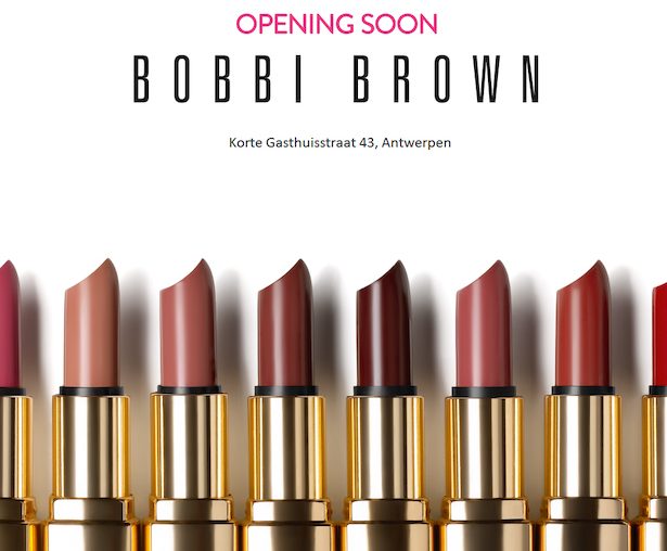 Bobbi Brown opent winkel in Antwerpen