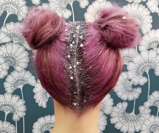 Instagram haartrend: glitter roots