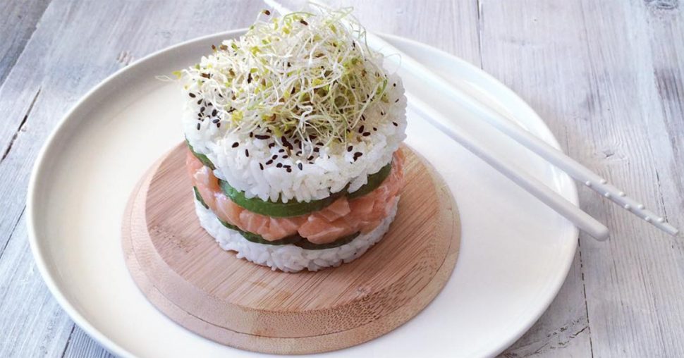 We want: de sushiburger