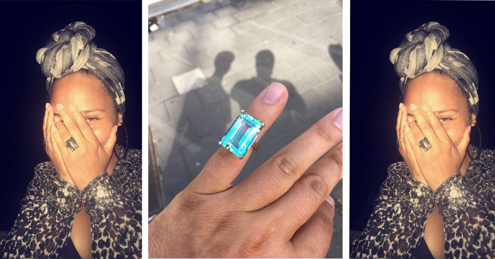 Alicia Keys krijgt exclusieve Belgische ring cadeau