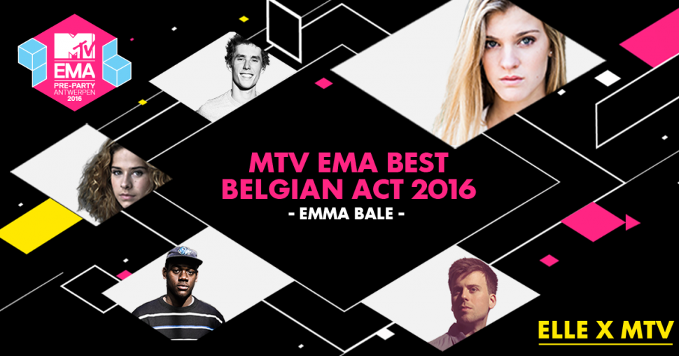 Emma Bale wint de MTV EMA award voor Best Belgian Act 2016!