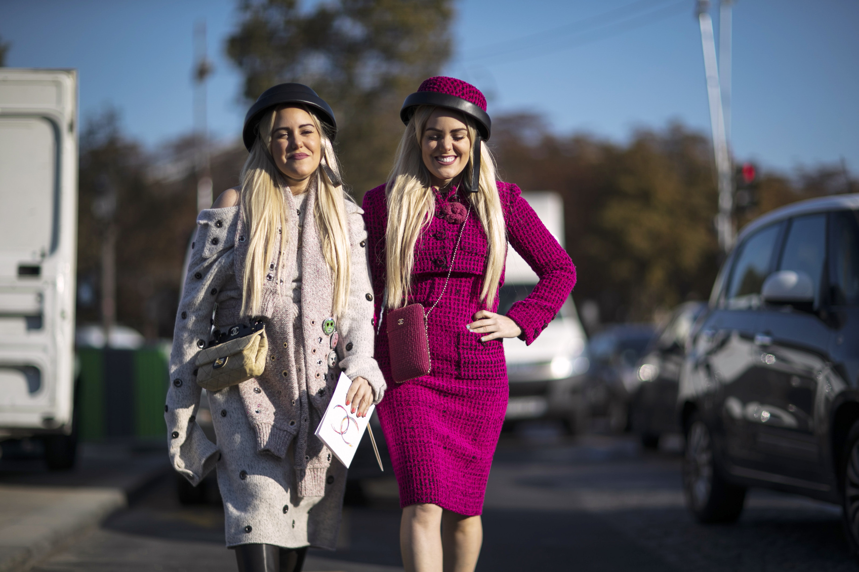 streetsyle BFF fashion week Chanel matching