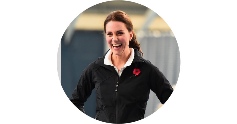 Ook Kate Middleton draagt wel eens een jogging