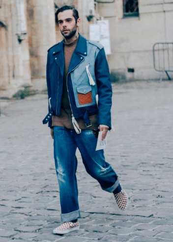 streetstyle, mannen, men, paris fashion week, outfits, inspiratie, lief, vriend, jongens, urban, baggy, neon, heuptasje, beanie, camouflage