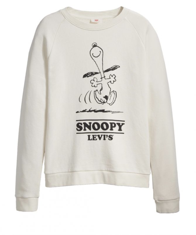 snoopy, levi's, collab, samenwerking, strip, tekenfilm, hond, cartoon, mode, fashion, jeans