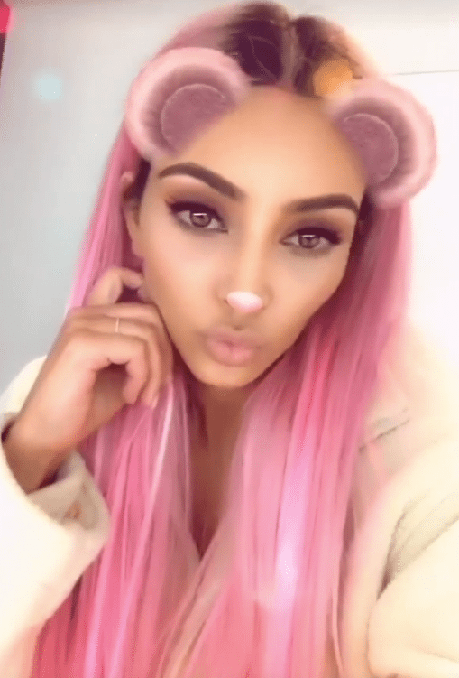 kim kardashian roze haar