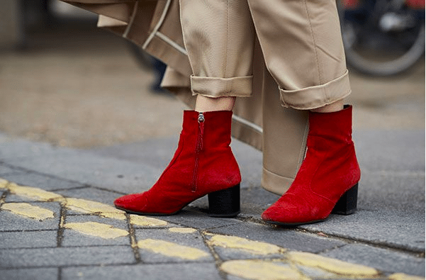 londen, modeweek, fashion week, rood, trend, streetstyle, outfit, look, inspiratie, 2018