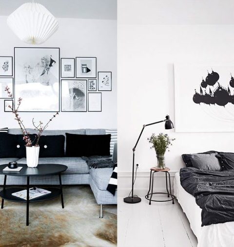 zijde Belang echtgenoot Pinspiration: 30 prachtige interieurideeën in ultrachic zwart-wit