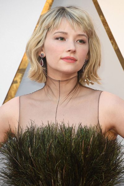 oscars 2018 beauty make-up haley bennett