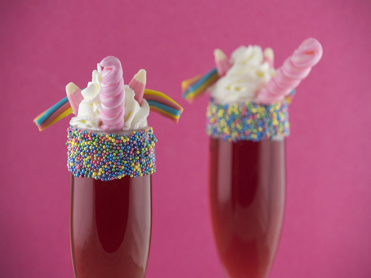 unicorn, eenhoorn, taart, ijs, cocktail, macaron, donut, popcorn, bowl, diy