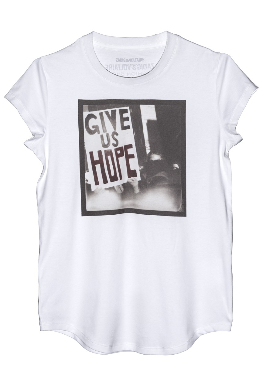 girl power shirt zadig voltaire micol sabbadini tshirt vrouwendag