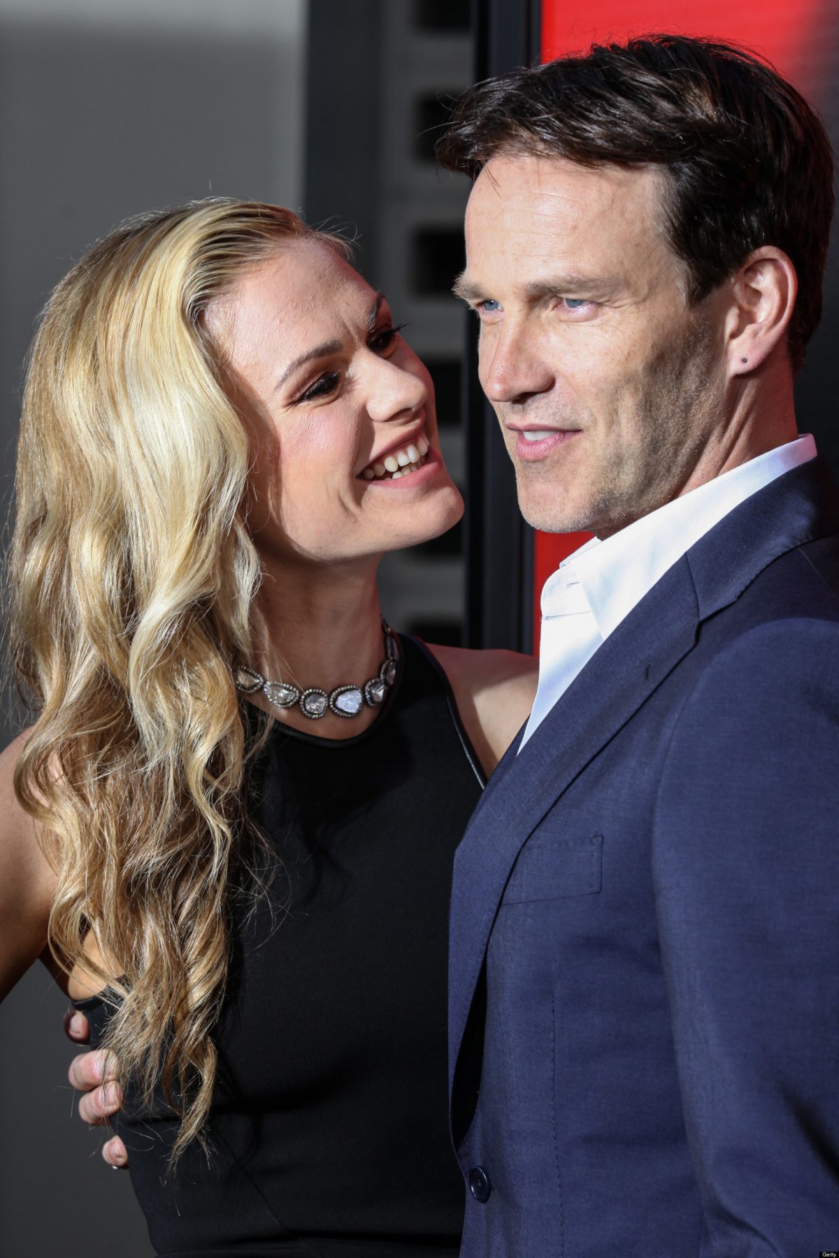 celebrity, koppel, romantiek, film, set, anna paquin, stephen moyer