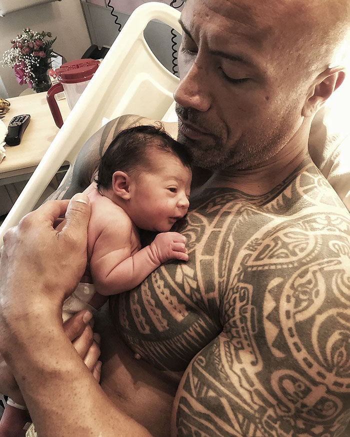 celeb, baby, 2018, the rock