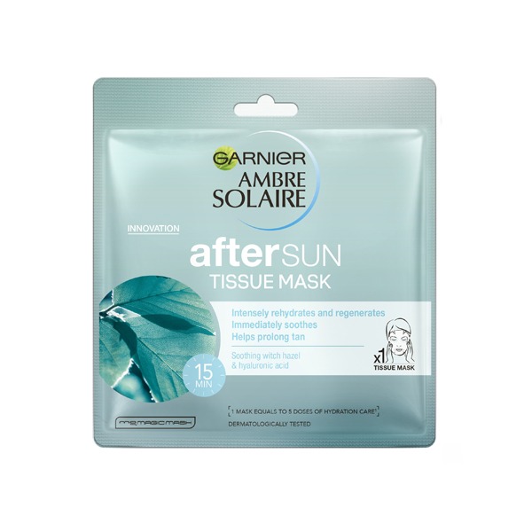 aftersun tissue mask garnier