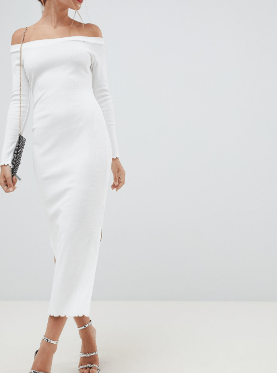 asos witte zomer jurk