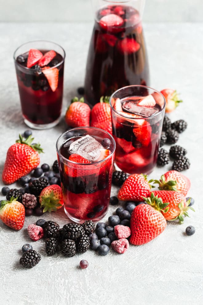 sangria, recept, tequila, vodka, lavendel, watermeloen, limoncello, framboos