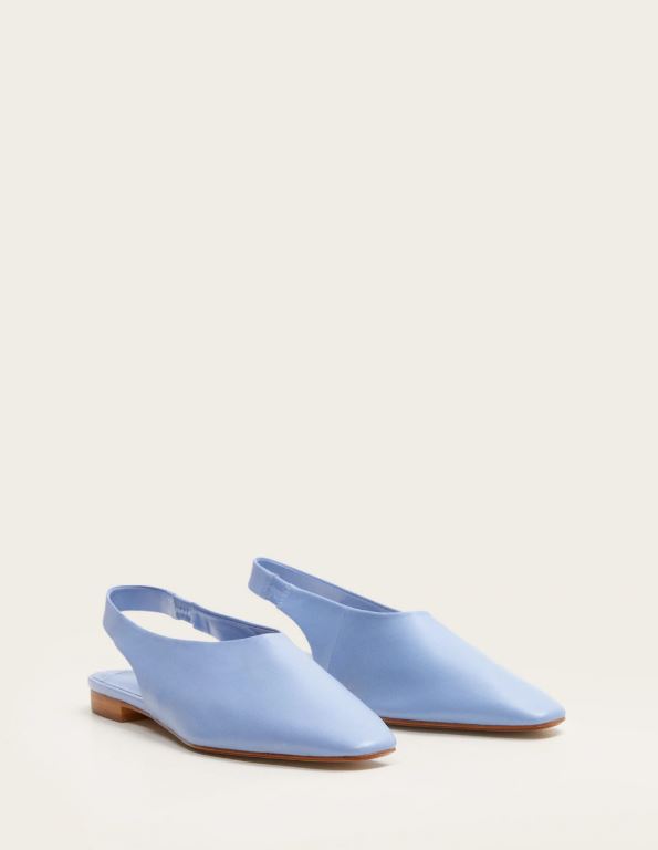 hemelsblauwe slingbacks, Mango