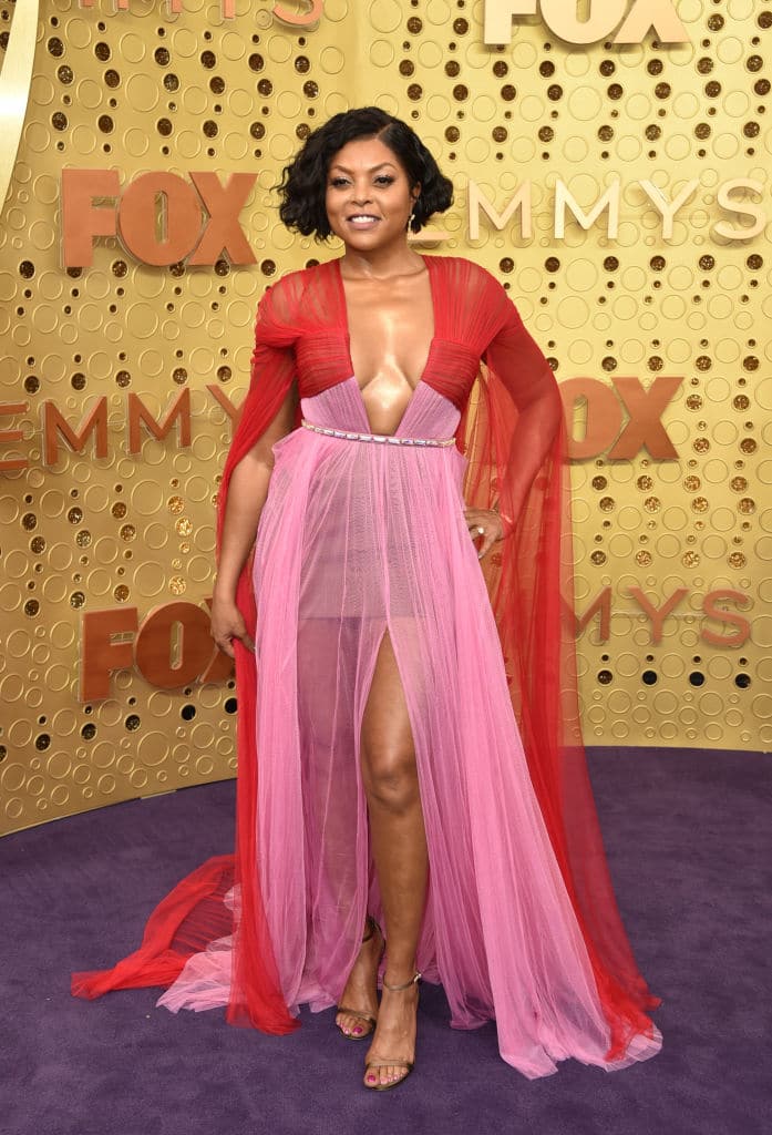 emmys, 2019, rode lope, jurk, celeb