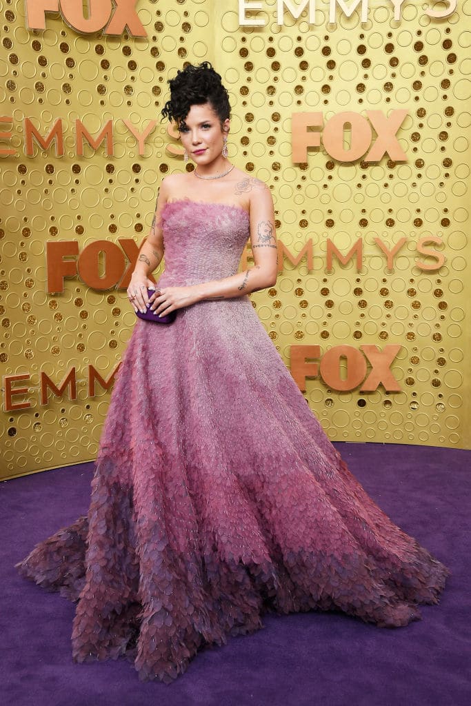 emmys, 2019, rode lope, jurk, celeb