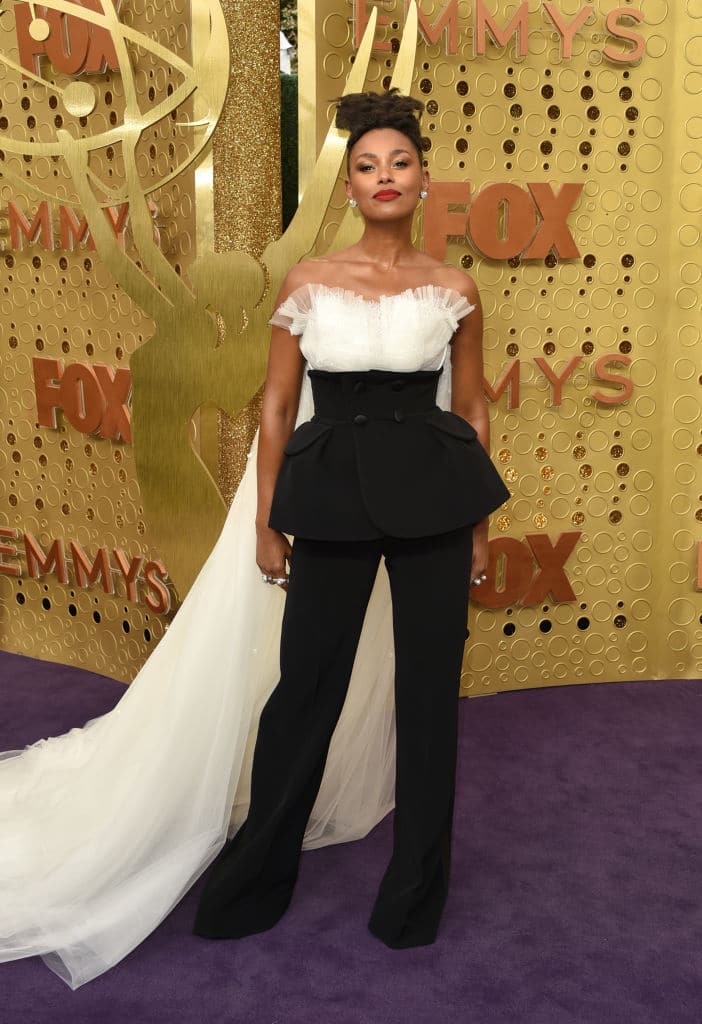 emmys, 2019, rode lope, jurk, celeb