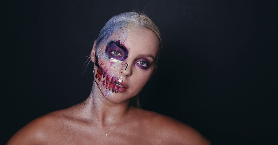 Halloween make-up tutorial: unicorn skull