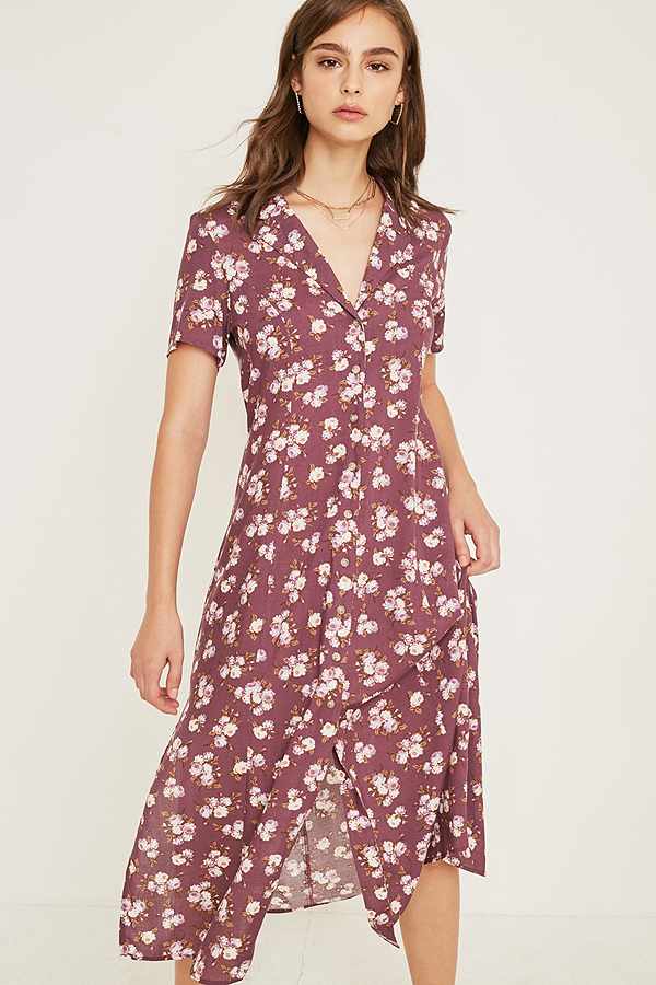 jurk, midi, maxi, herfst, floral, plissé, shopping, inspiratie